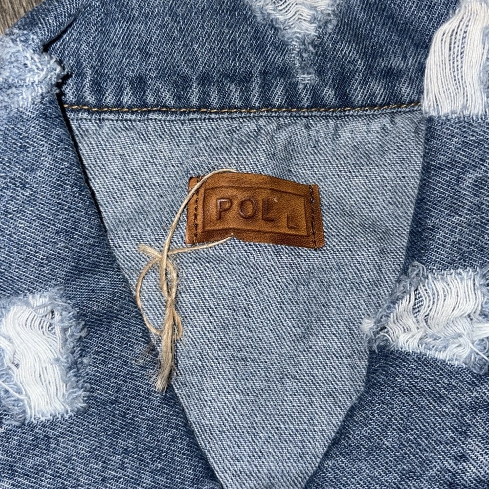 Pol Woman’s Denim Patchwork Jacket - Large - image 2